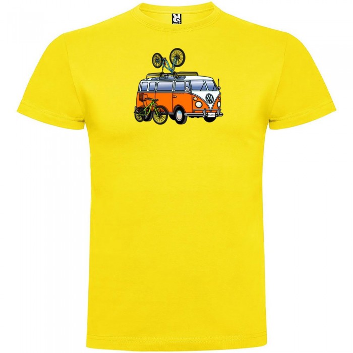 [해외]KRUSKIS Hippie Van MTB 반팔 티셔츠 1137538544 Yellow