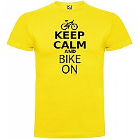 [해외]KRUSKIS Keep Calm And Bike On 반팔 티셔츠 1137539365 Yellow