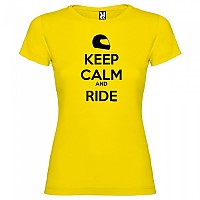 [해외]KRUSKIS 반팔 티셔츠 Keep Calm And Ride 9137539115 Yellow