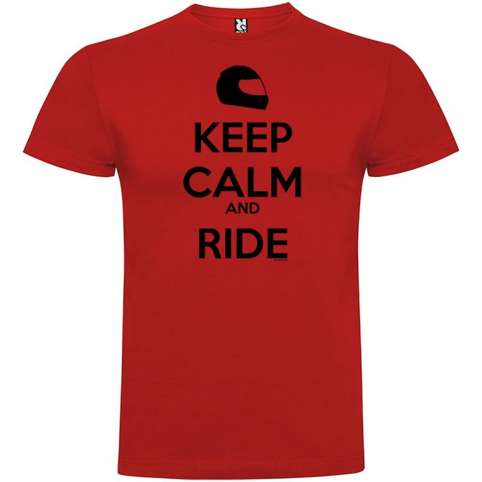 [해외]KRUSKIS Keep Calm And Ride 반팔 티셔츠 9137539111 Red