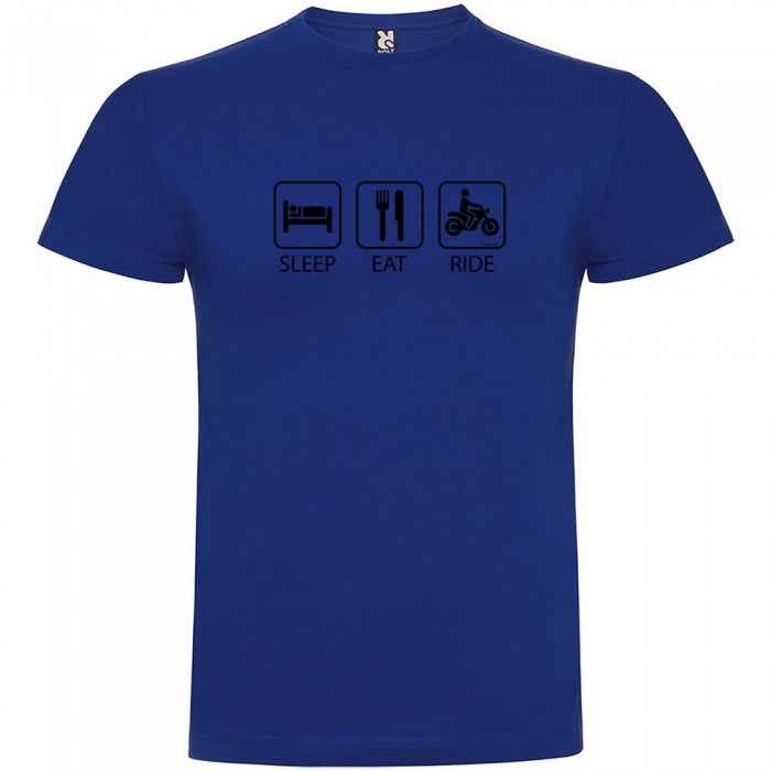 [해외]KRUSKIS Sleep Eat And Ride 반팔 티셔츠 9137539182 Royal Blue