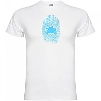 [해외]KRUSKIS Motorbiker Fingerprint 반팔 티셔츠 9137539995 White