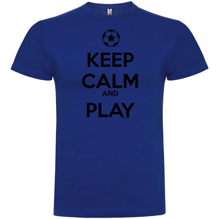 [해외]KRUSKIS Keep Calm And Play Football 반팔 티셔츠 3137539105 Royal Blue