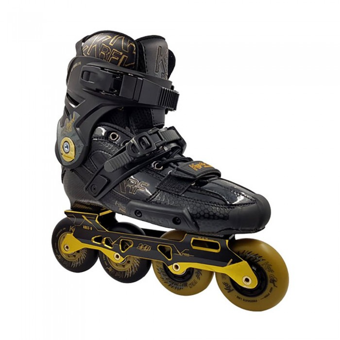 [해외]KRF 인라인 스케이트 Freeskate 4x80 Angel High Carbon 14137542691 Black / Yellow