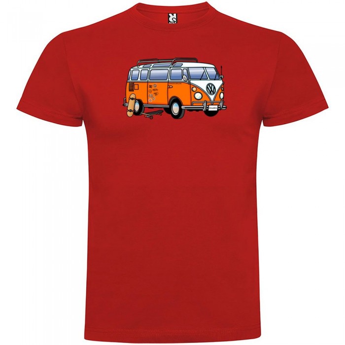 [해외]KRUSKIS Hippie Van Skate 반팔 티셔츠 14137538628 Red