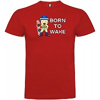 [해외]KRUSKIS Born To Wake Short 슬리브 T-shirt 반팔 티셔츠 14137538708 Red