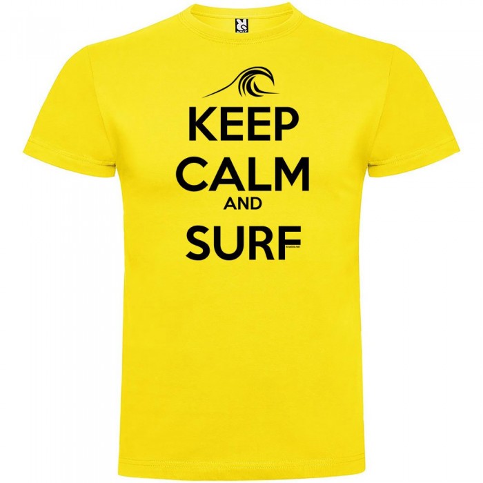 [해외]KRUSKIS Keep Calm and Surf 반팔 티셔츠 14137539137 Yellow