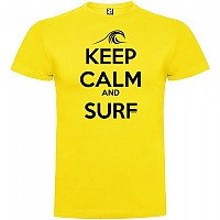 [해외]KRUSKIS Keep Calm and Surf Short 슬리브 T-shirt 반팔 티셔츠 14137539137 Yellow