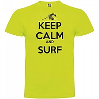 [해외]KRUSKIS Keep Calm and Surf 숏 슬리브 T-shirt 반팔 티셔츠 14137539138 Light Green