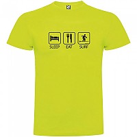 [해외]KRUSKIS Sleep Eat and Surf 숏 슬리브 T-shirt 반팔 티셔츠 14137539208 Light Green