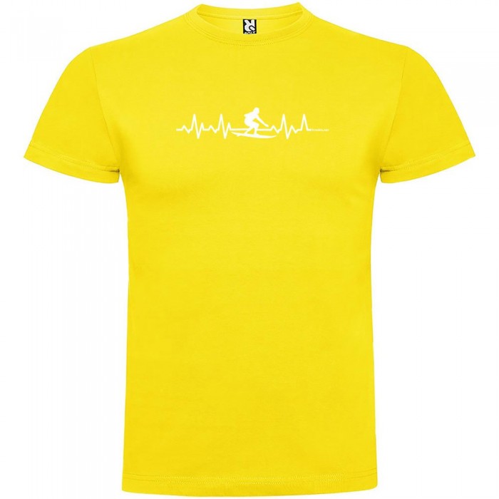 [해외]KRUSKIS Surf Heartbeat Short 슬리브 T-shirt 반팔 티셔츠 14137539822 Yellow