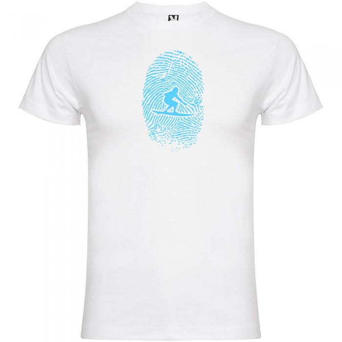 [해외]KRUSKIS Surfer Fingerprint Short 슬리브 T-shirt 반팔 티셔츠 14137540065 White