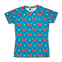[해외]HOOPOE Fox 반팔 티셔츠 6137536457 Blue / Orange / White