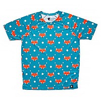 [해외]HOOPOE Fox 반팔 티셔츠 6137536440 Blue / Orange / White
