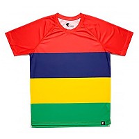 [해외]HOOPOE Les Quatre Bands 반팔 티셔츠 6137536448 Red / Navy / Yellow / Green