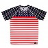 [해외]HOOPOE Stars And Stripes 반팔 티셔츠 6137536451 Navy / Red / White