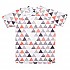 [해외]HOOPOE Triangles 반팔 티셔츠 6137536452 White / Grey / Orange