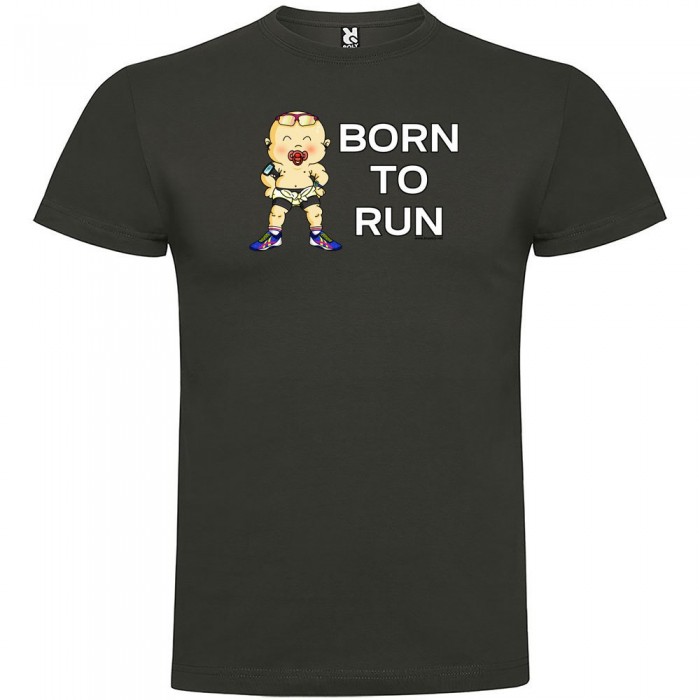[해외]KRUSKIS Born To Run 반팔 티셔츠 6137538767 Dark Grey