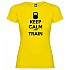 [해외]KRUSKIS Keep Calm And Train 반팔 티셔츠 7137539157 Yellow
