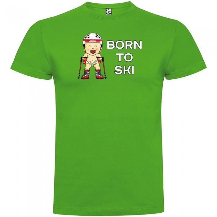 [해외]KRUSKIS 반팔 티셔츠 Born To 스키 5137538689 Green