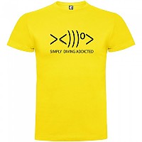 [해외]KRUSKIS Simply Diving Addicted 반팔 티셔츠 10137539031 Yellow