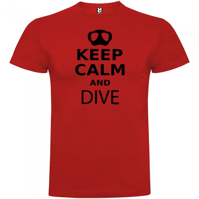 [해외]KRUSKIS Keep Calm and Dive 반팔 티셔츠 10137539043 Red
