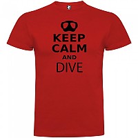 [해외]KRUSKIS Keep Calm and Dive 반팔 티셔츠 10137539043 Red