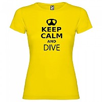 [해외]KRUSKIS Keep Calm and Dive 반팔 티셔츠 10137539047 Yellow