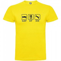 [해외]KRUSKIS Sleep Eat And Dive 반팔 티셔츠 10137539048 Yellow