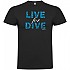 [해외]KRUSKIS Live For Dive 반팔 티셔츠 10137539278 Black