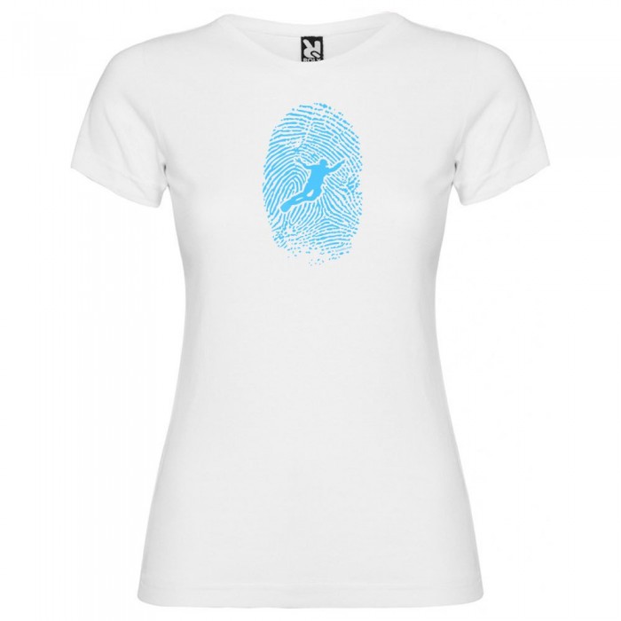 [해외]KRUSKIS Diver Fingerprint 반팔 티셔츠 10137539860 White