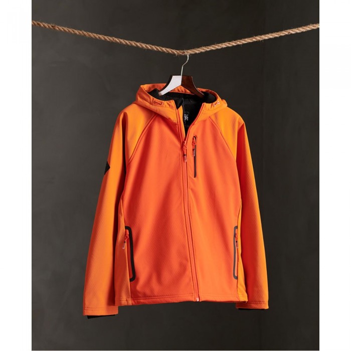 [해외]슈퍼드라이 Softshell 자켓 137535159 Denver Orange