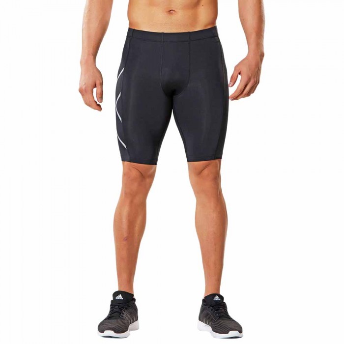 [해외]2XU Compression 짧은 레깅스 6136635408 Black / Silver