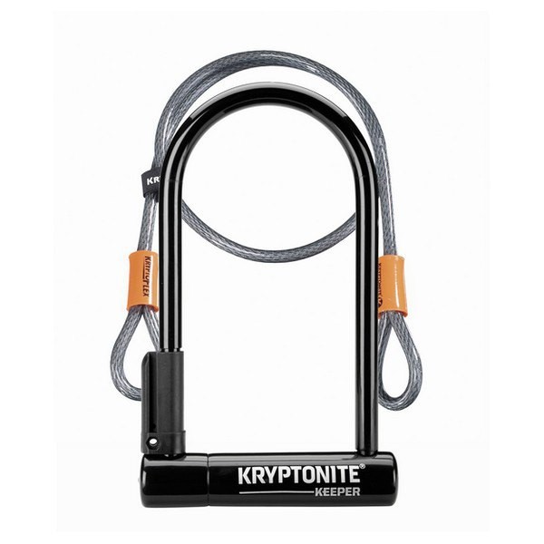 [해외]KRYPTONITE Keeper 12 Standard Flex 4 U자물쇠 1137592135 Black / Grey