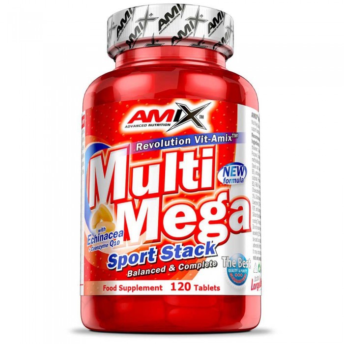 [해외]AMIX Multi Mega Stack 120 단위 중립적 맛 정제 6137599009 Red