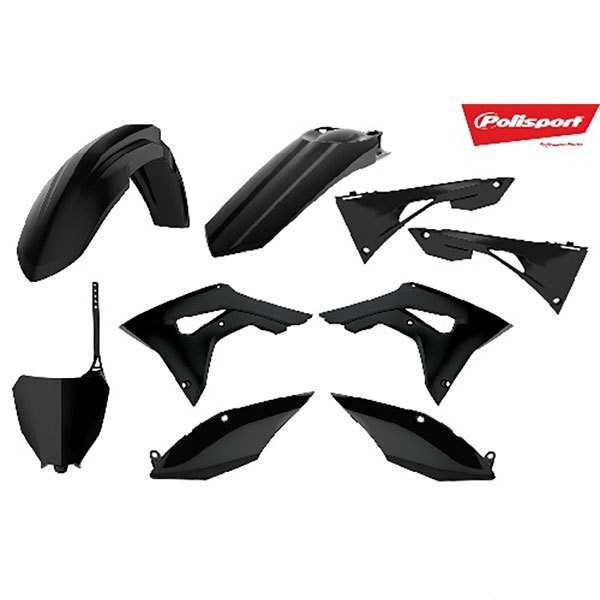 [해외]POLISPORT MX Honda CRF250R 18-20 CRF450R/450RX 17-20 90721 오토바이 플라스틱 키트 9137611720 Black