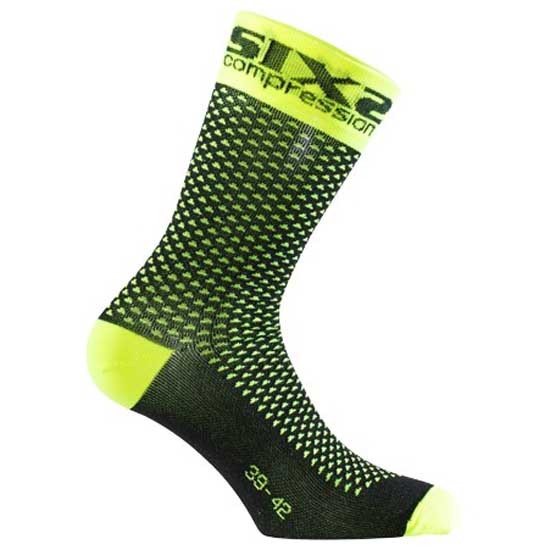 [해외]SIXS Compression Ankle 양말 9136351224 Yellow Fluo