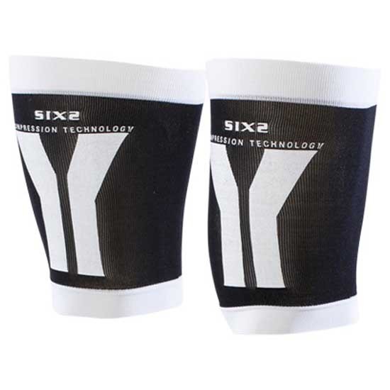 [해외]SIXS Compression Quad 레그워머 9136337717 Black / White