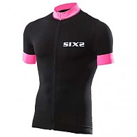[해외]SIXS Stripes 반팔 저지 1136337614 Black / Pink