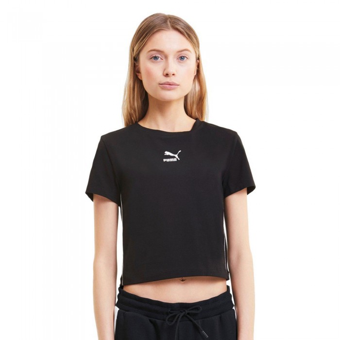 [해외]푸마 Classics T7 Crop 반팔 티셔츠 137610745 Puma Black