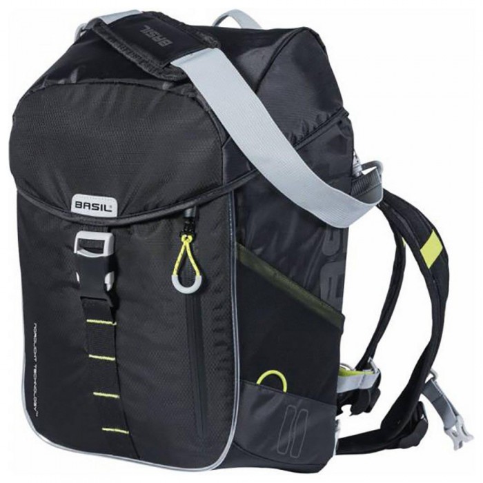 [해외]BASIL Miles Daypack Nordlicht 17L 사이드 백 1137682323 Black / Lime