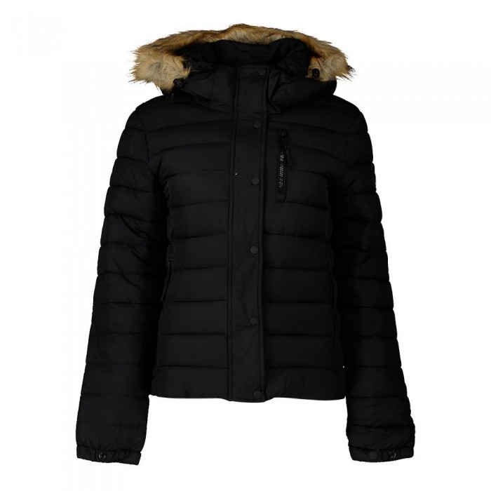 [해외]슈퍼드라이 Classic Faux Fur Fuji 자켓 137622570 Black