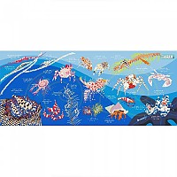 [해외]오셔나리움 수건 Crustaceans M 10137681032 Blue / Multicolor