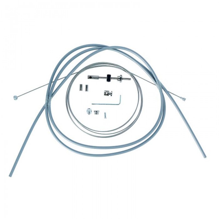 [해외]XLC BR-X99 Double Head Drum Brake Cable/Cover Kit 브레이크 케이블 키트 1137712770 Silver