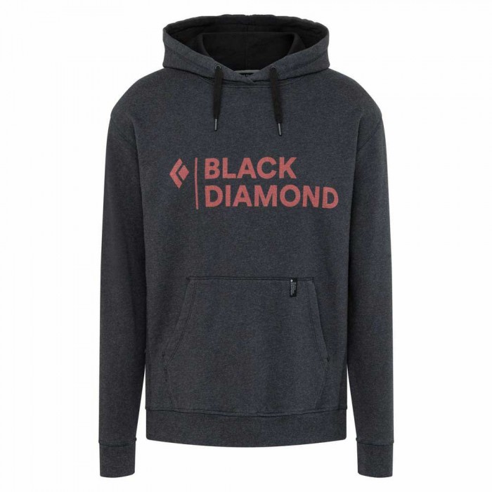 [해외]블랙 다이아몬드 Stacked Logo 후드티 4137631739 Black Heather