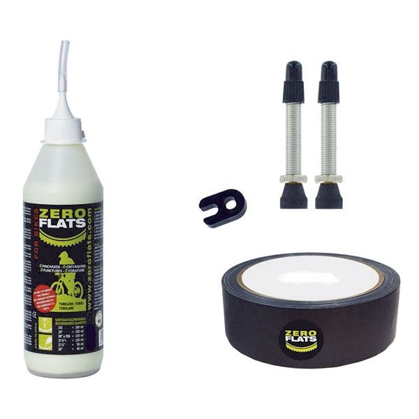 [해외]ZEROFLATS 세트 29 Tubeless Conversor Kit 1137708381 White