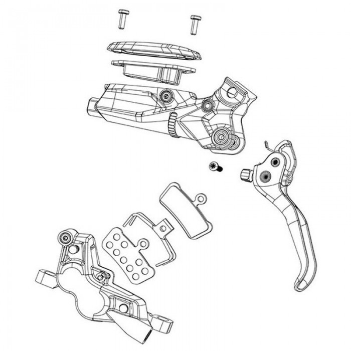 [해외]스램 레벨 Ultimate/TLM B용 Disc Brake Caliper Piston Kit 1/힘 E-탭 AXS 세트 1137670952 Black