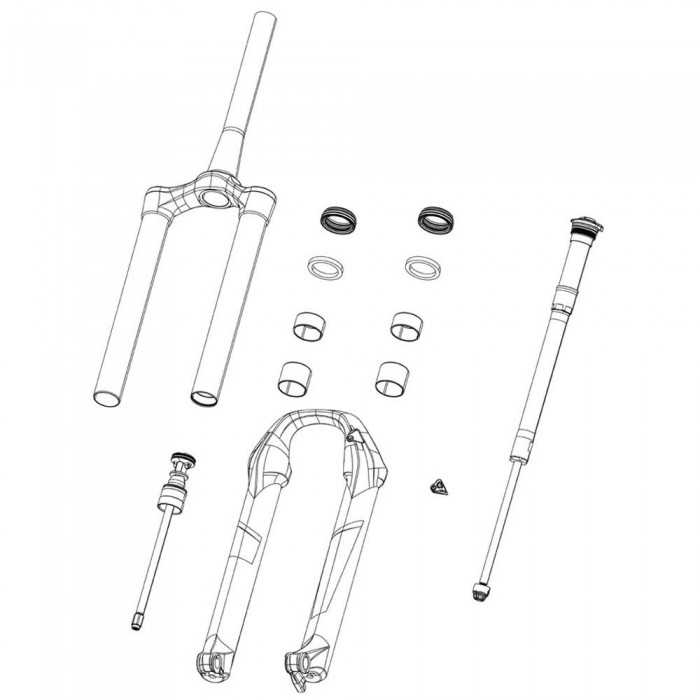 [해외]락샥 Rebound Damper Knob Kit BoXXer Charger Damper B1 세트 1137670251 Red / Silver