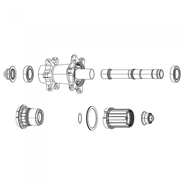 [해외]스램 베어링 키트 전면 ZM Wheel Hub 1 3제로 1137670892 Silver