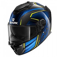 [해외]샤크 스파르탄 GT Carbon Kromium 풀페이스 헬멧 9137761190 Carbon / Chrome / Blue